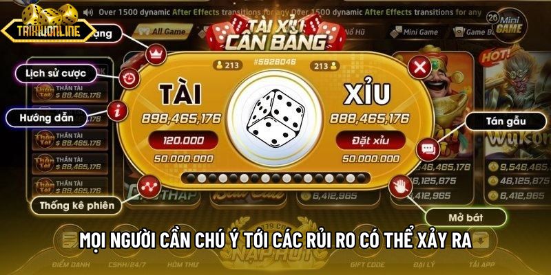 Mọi người cần chú ý tới các rủi ro có thể xảy ra Mọi người cần chú ý tới các rủi ro có thể xảy ra